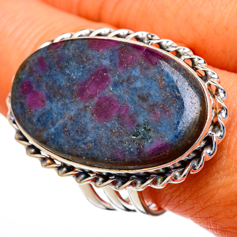 Ruby Fuchsite Rings handcrafted by Ana Silver Co - RING103639