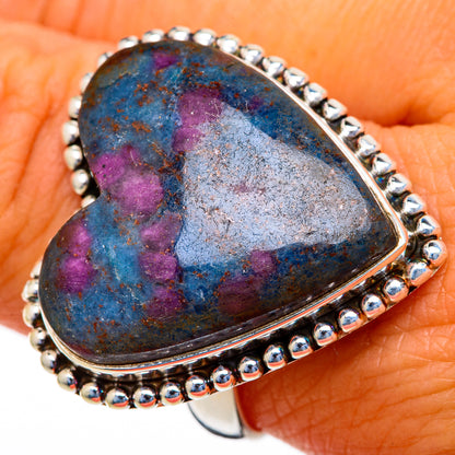 Ruby Fuchsite Rings handcrafted by Ana Silver Co - RING103641