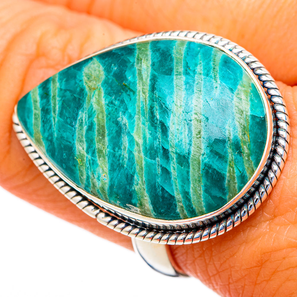 Amazonite Rings handcrafted by Ana Silver Co - RING103646