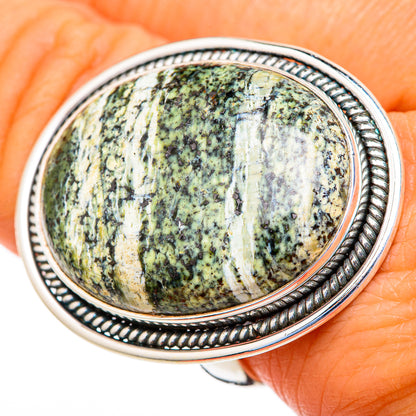 Lizard Jasper Rings handcrafted by Ana Silver Co - RING103648