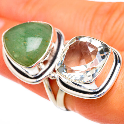 Green Aventurine Rings handcrafted by Ana Silver Co - RING103650