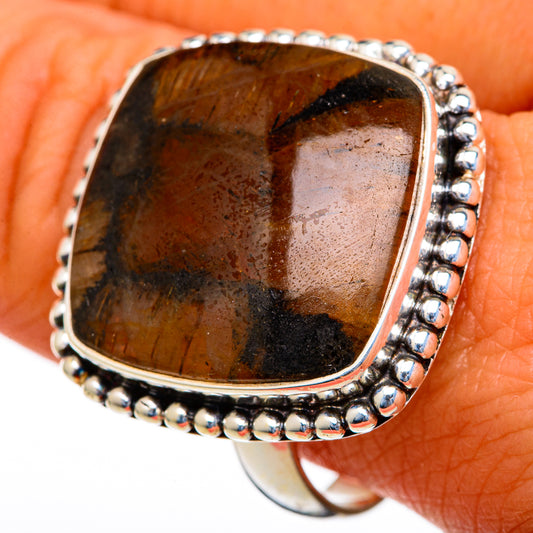 Chiastolite Rings handcrafted by Ana Silver Co - RING103651