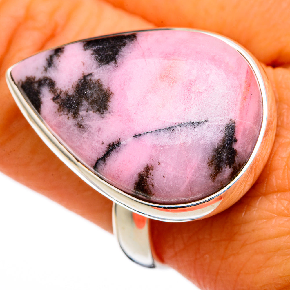 Rhodonite Rings handcrafted by Ana Silver Co - RING103659
