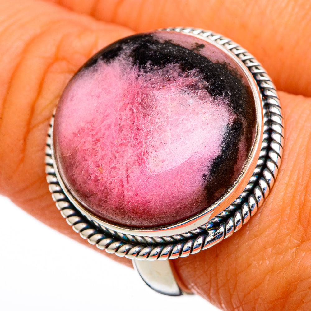 Rhodonite Rings handcrafted by Ana Silver Co - RING103662