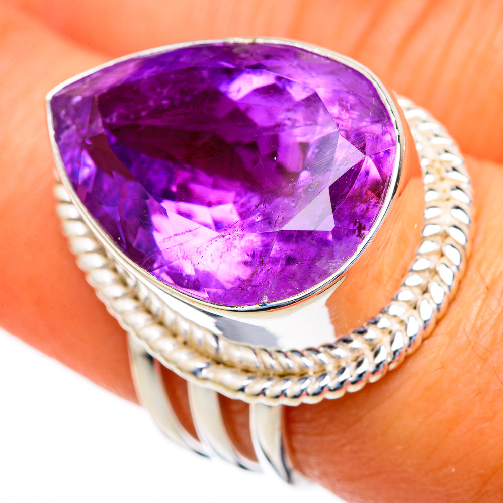 Amethyst Rings handcrafted by Ana Silver Co - RING103674