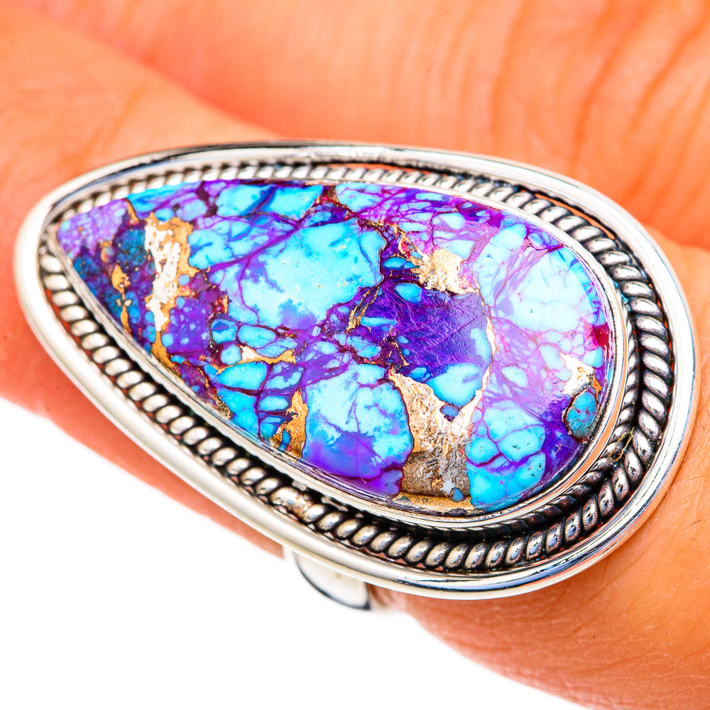 Spiny Turquoise Jasper Rings handcrafted by Ana Silver Co - RING103678