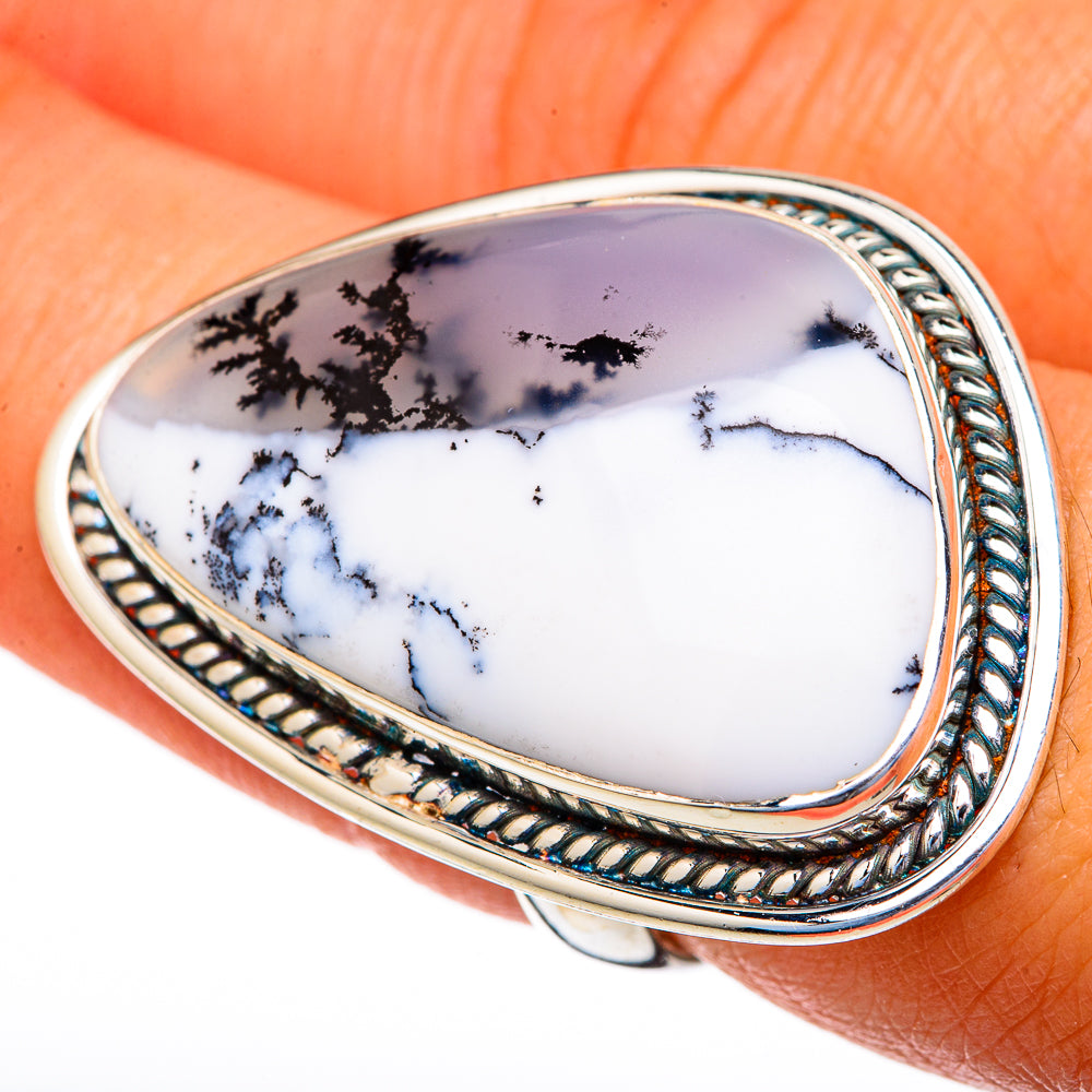 Dendritic Opal Rings handcrafted by Ana Silver Co - RING103683