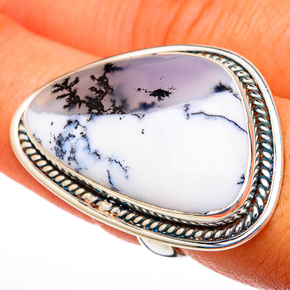 Dendritic Opal Rings handcrafted by Ana Silver Co - RING103683