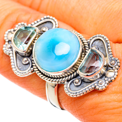 Larimar Rings handcrafted by Ana Silver Co - RING103692