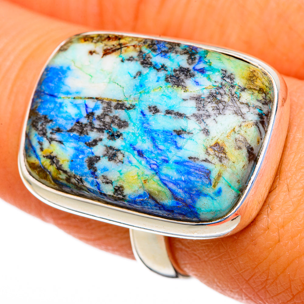 Blue Jasper Rings handcrafted by Ana Silver Co - RING103697