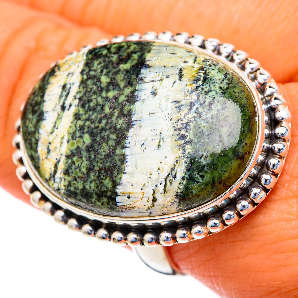 Lizard Jasper Rings handcrafted by Ana Silver Co - RING103705