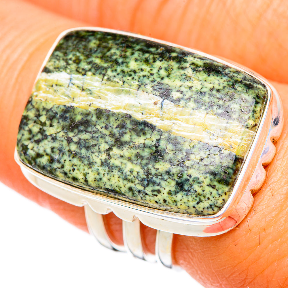 Lizard Jasper Rings handcrafted by Ana Silver Co - RING103708