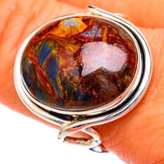 Golden Pietersite Rings handcrafted by Ana Silver Co - RING103712