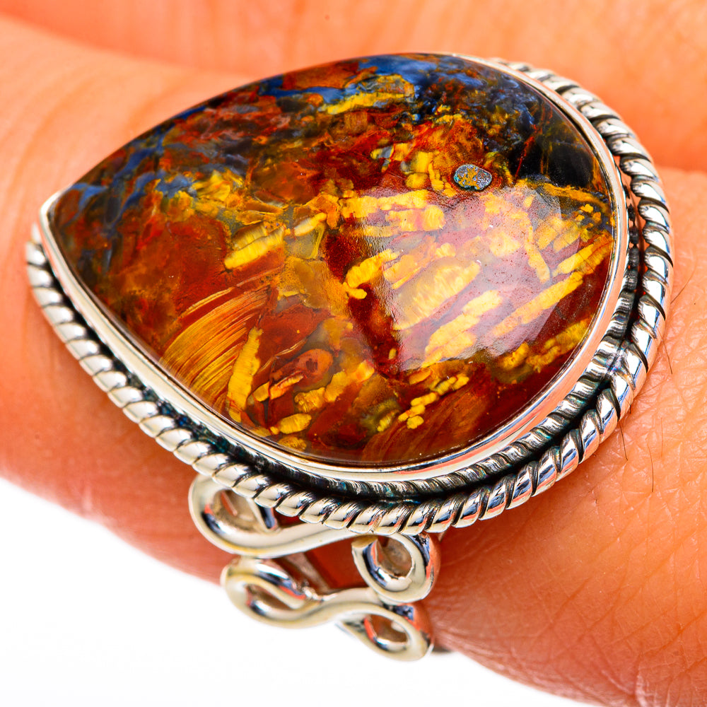Golden Pietersite Rings handcrafted by Ana Silver Co - RING103715