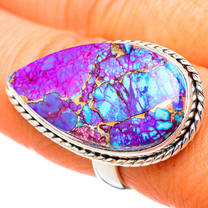 Spiny Turquoise Jasper Rings handcrafted by Ana Silver Co - RING103731