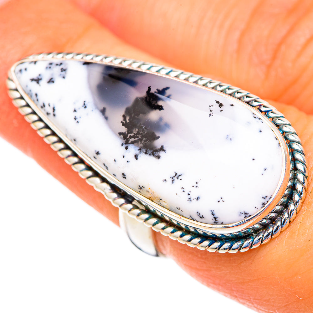 Dendritic Opal Rings handcrafted by Ana Silver Co - RING103742