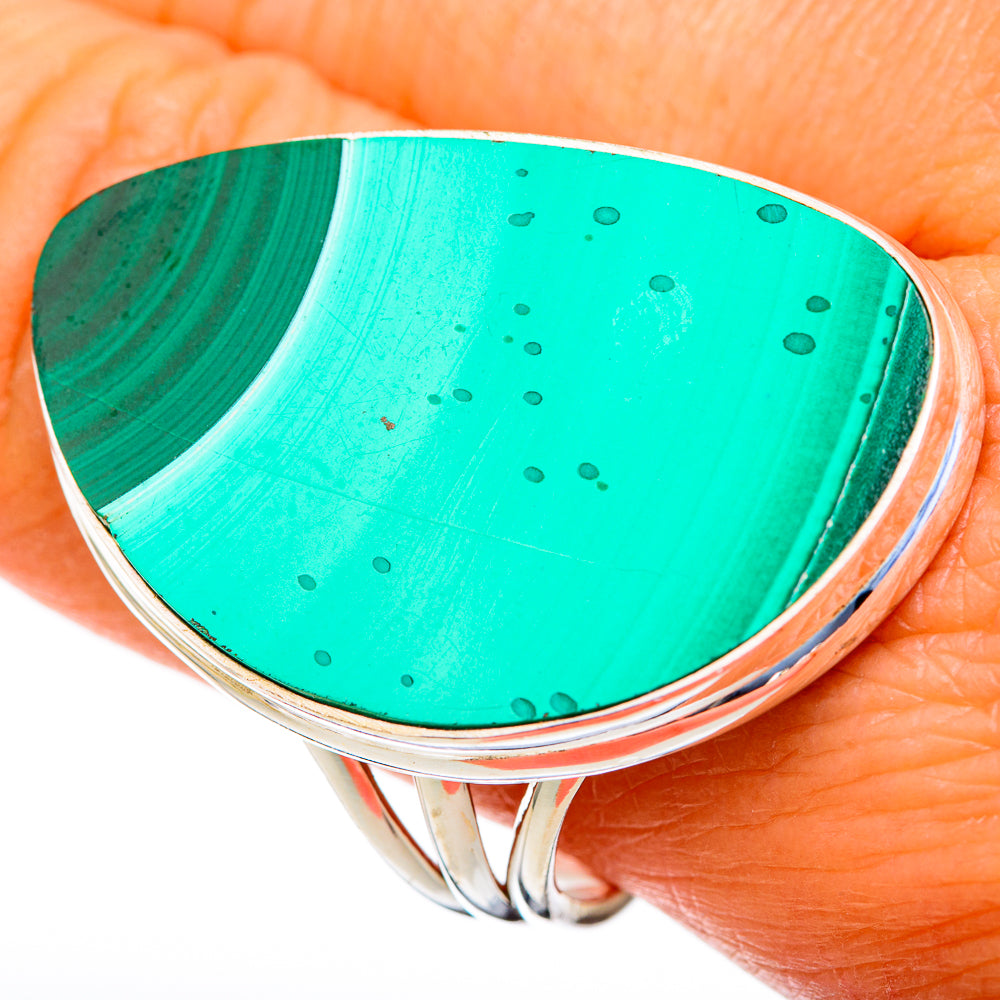 Malachite Rings handcrafted by Ana Silver Co - RING103759