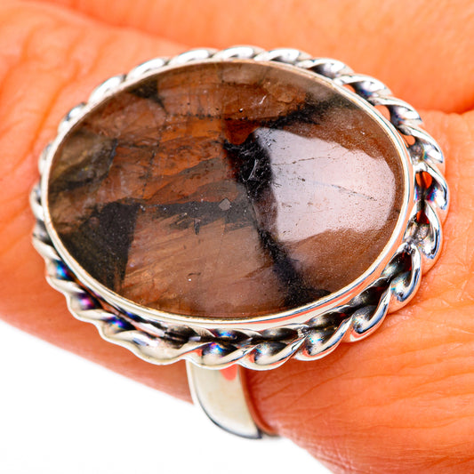 Chiastolite Rings handcrafted by Ana Silver Co - RING103766