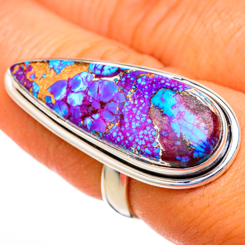 Spiny Turquoise Jasper Rings handcrafted by Ana Silver Co - RING103777