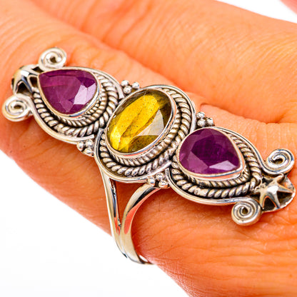 Labradorite Rings handcrafted by Ana Silver Co - RING103780