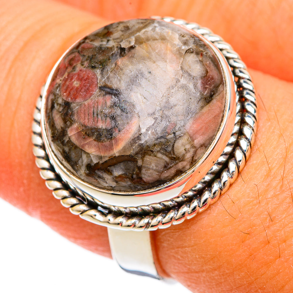 Crinoid Fossil Rings handcrafted by Ana Silver Co - RING103787