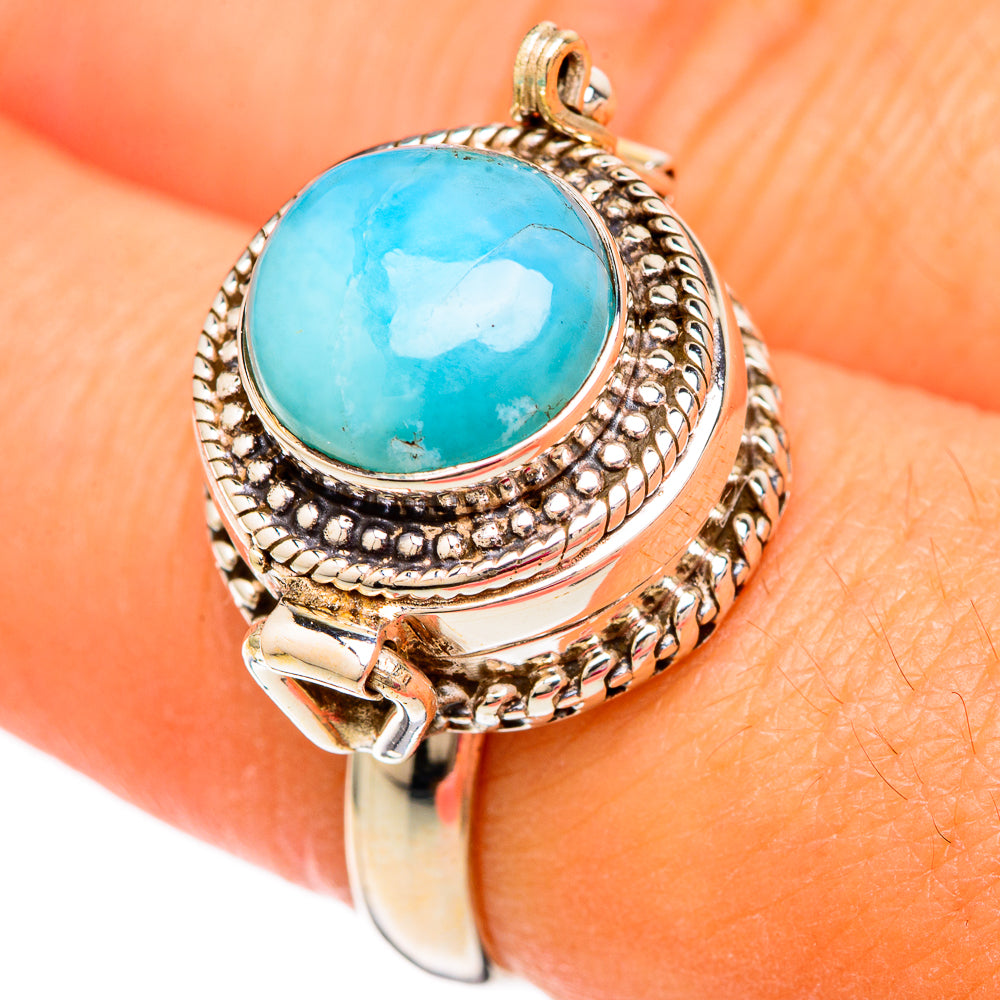 Larimar Rings handcrafted by Ana Silver Co - RING103797