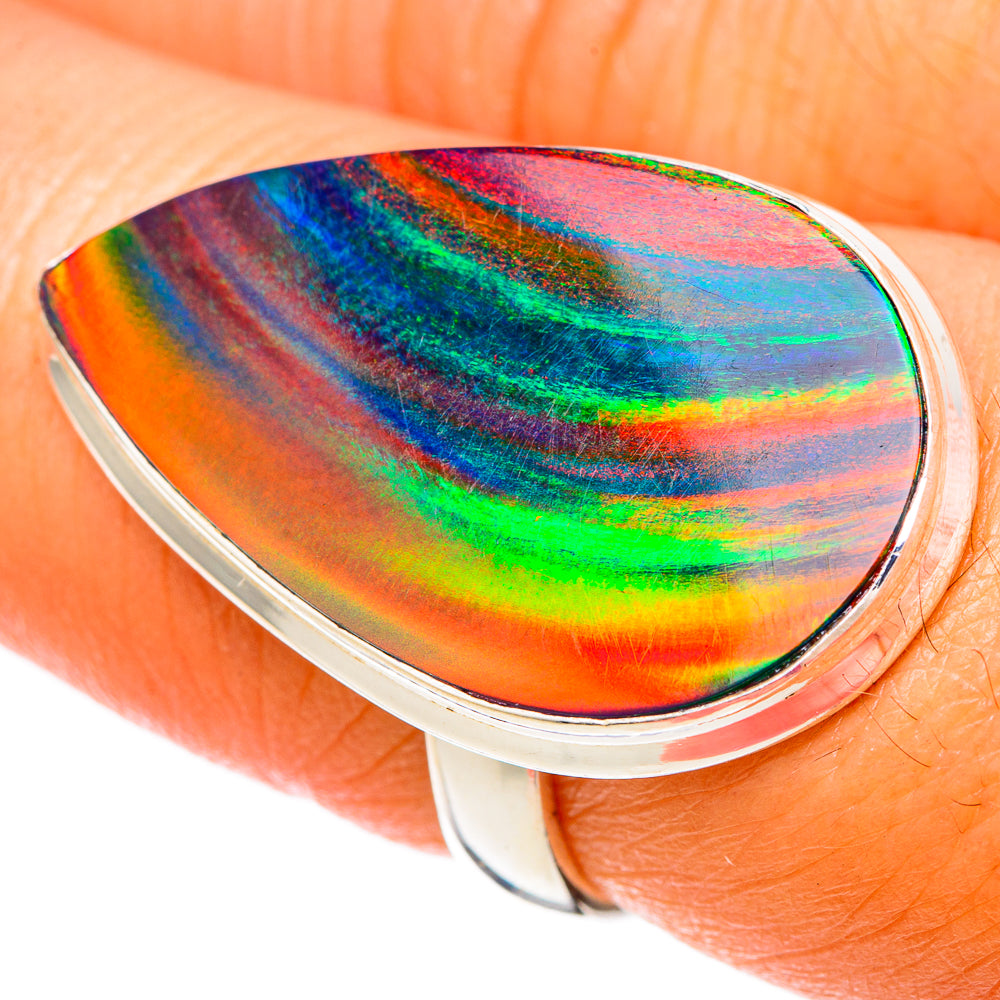 Aura Opal Rings handcrafted by Ana Silver Co - RING103816