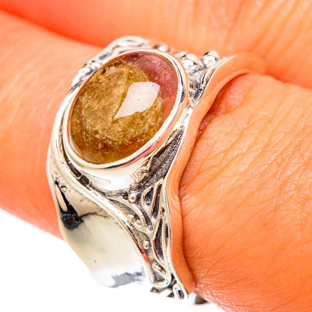 Pink Tourmaline Rings handcrafted by Ana Silver Co - RING103829