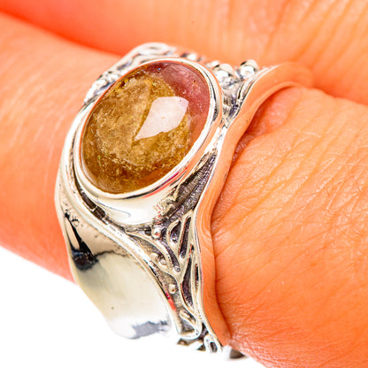 Pink Tourmaline Rings handcrafted by Ana Silver Co - RING103829