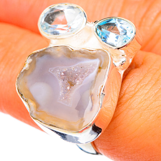 Geode Slice Rings handcrafted by Ana Silver Co - RING103833