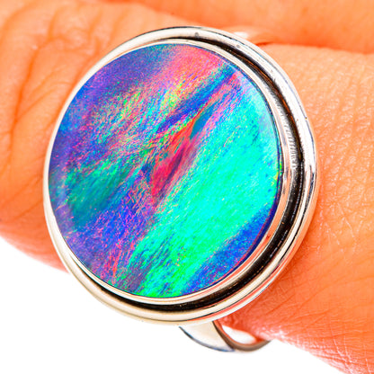 Aura Opal Rings handcrafted by Ana Silver Co - RING103845
