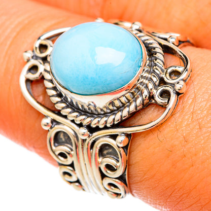 Larimar Rings handcrafted by Ana Silver Co - RING103847