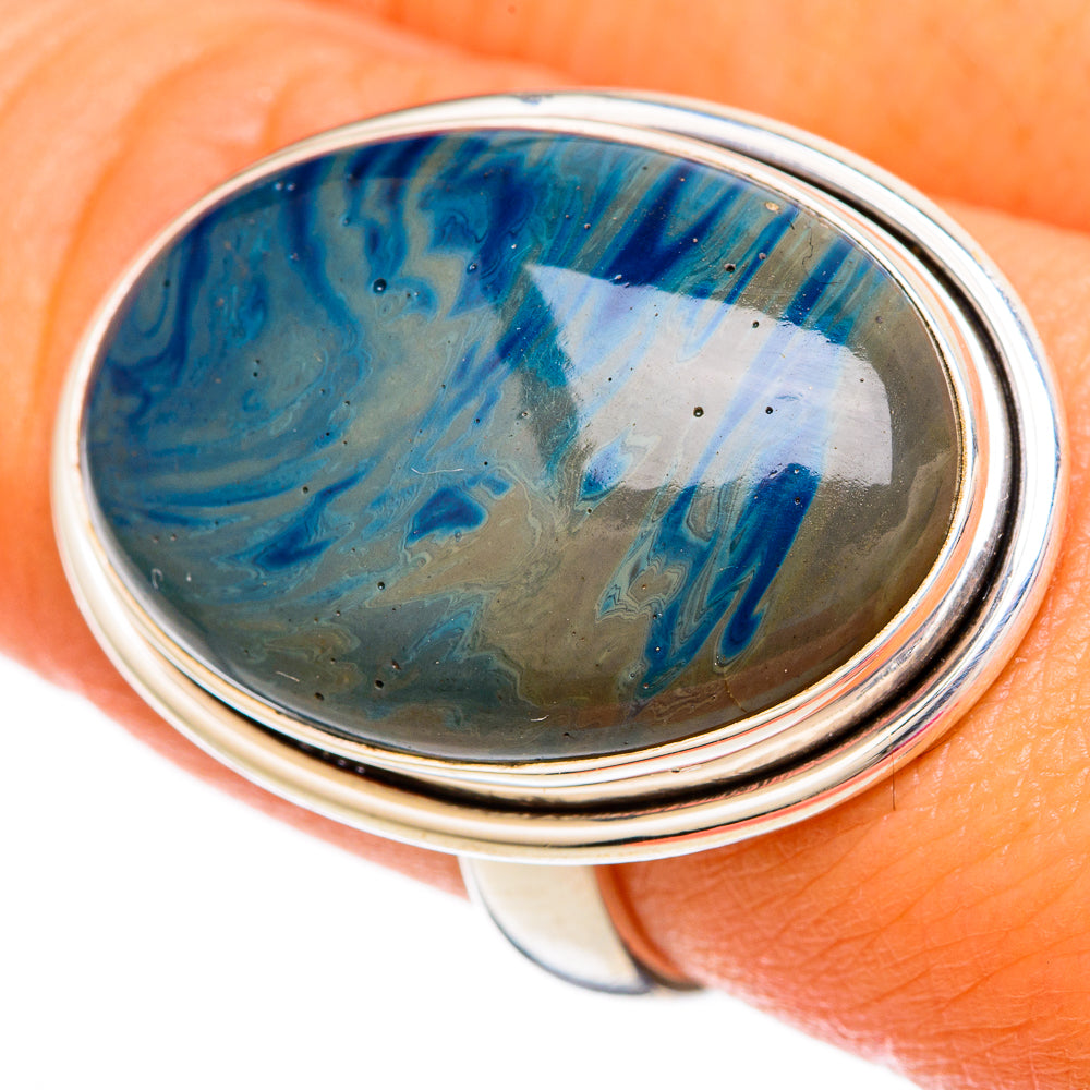 Blue Jasper Rings handcrafted by Ana Silver Co - RING103849