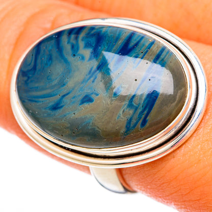 Blue Jasper Rings handcrafted by Ana Silver Co - RING103849