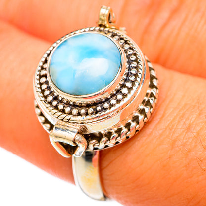 Larimar Rings handcrafted by Ana Silver Co - RING103859
