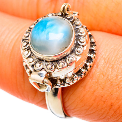 Larimar Rings handcrafted by Ana Silver Co - RING103867