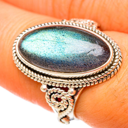 Labradorite Rings handcrafted by Ana Silver Co - RING103868