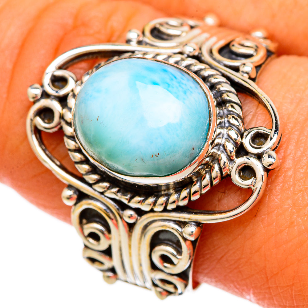 Larimar Rings handcrafted by Ana Silver Co - RING103869