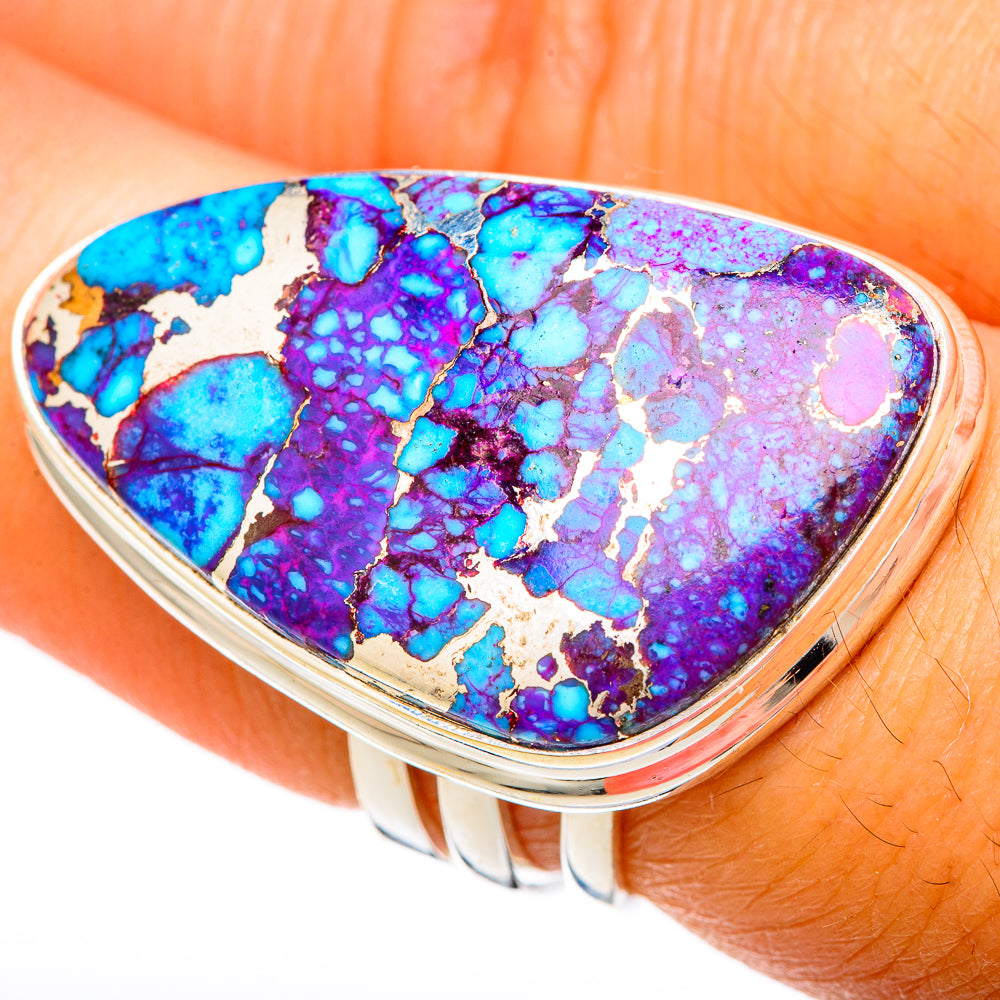 Purple Copper Turquoise Rings handcrafted by Ana Silver Co - RING103878