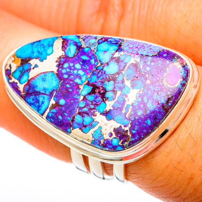 Purple Copper Turquoise Rings handcrafted by Ana Silver Co - RING103878