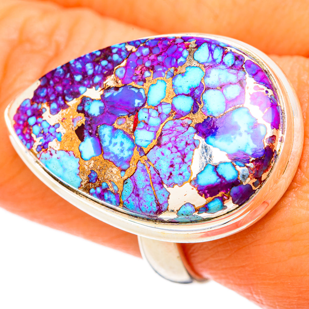 Purple Copper Turquoise Rings handcrafted by Ana Silver Co - RING103880