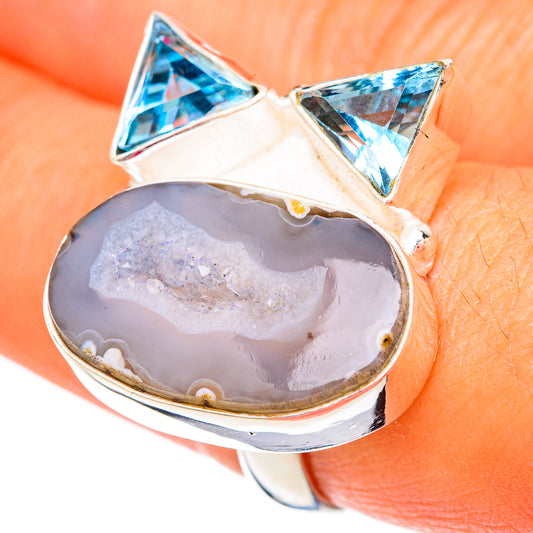 Geode Slice Rings handcrafted by Ana Silver Co - RING103897
