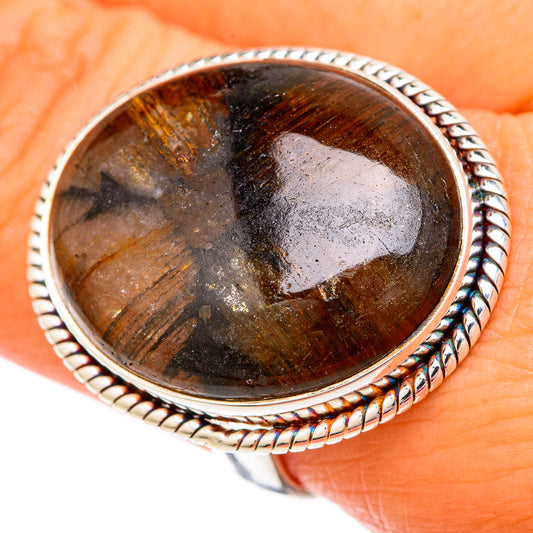 Chiastolite Rings handcrafted by Ana Silver Co - RING103914