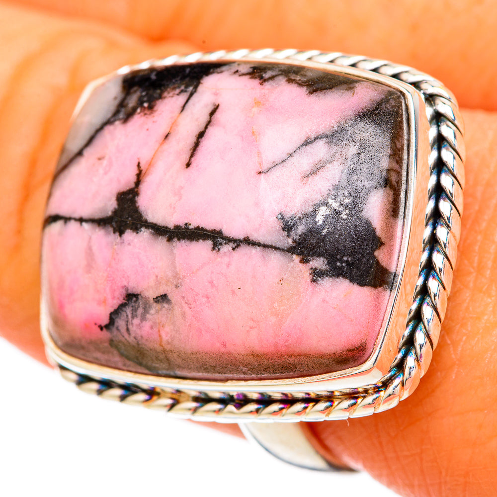 Rhodonite Rings handcrafted by Ana Silver Co - RING103918