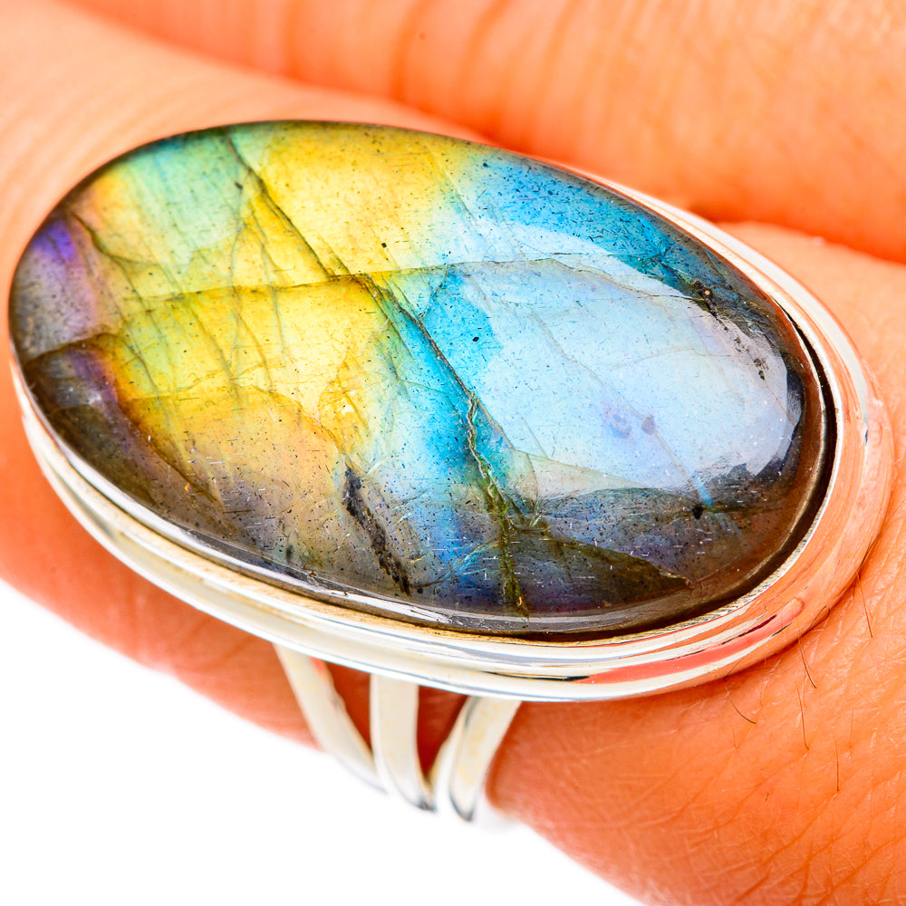 Labradorite Rings handcrafted by Ana Silver Co - RING103933