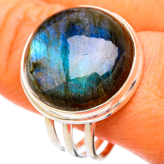 Labradorite Rings handcrafted by Ana Silver Co - RING103939