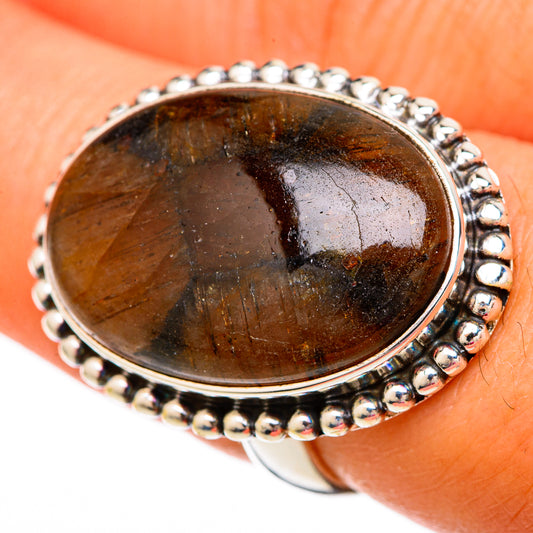 Chiastolite Rings handcrafted by Ana Silver Co - RING103946