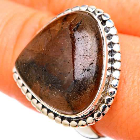 Chiastolite Rings handcrafted by Ana Silver Co - RING103947