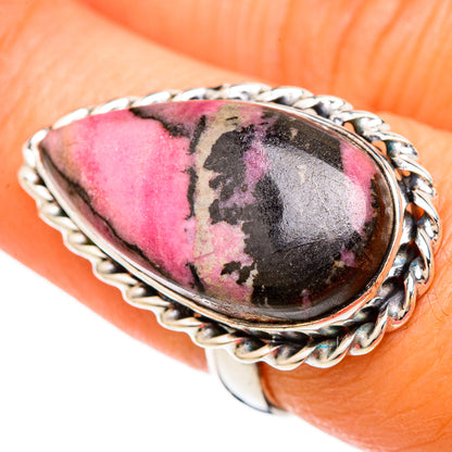 Rhodonite Rings handcrafted by Ana Silver Co - RING103949
