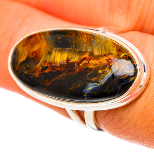 Golden Pietersite Rings handcrafted by Ana Silver Co - RING103981